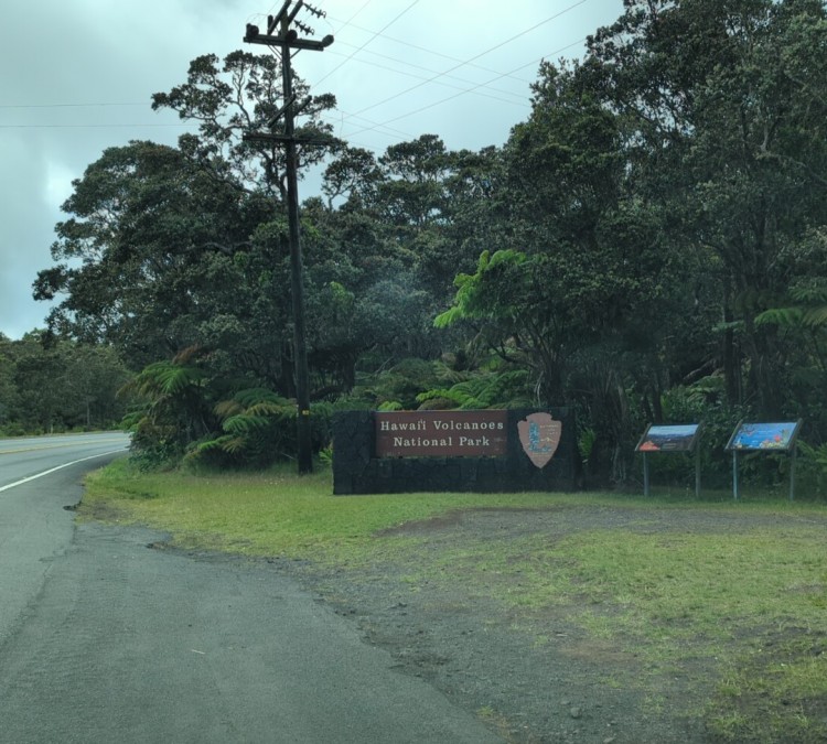 East Hawaii Volcanoes National Park Sign (Volcano,&nbspHI)